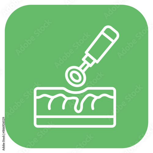 Skin Biopsy icon vector image. Can be used for Dermatology.