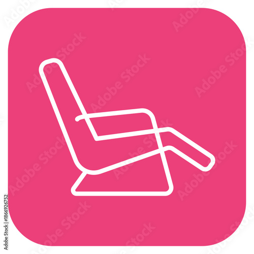 Recliner Chair icon vector image. Can be used for Nursing Home.
