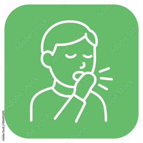 Cough Etiquette icon vector image. Can be used for Tuberculosis.