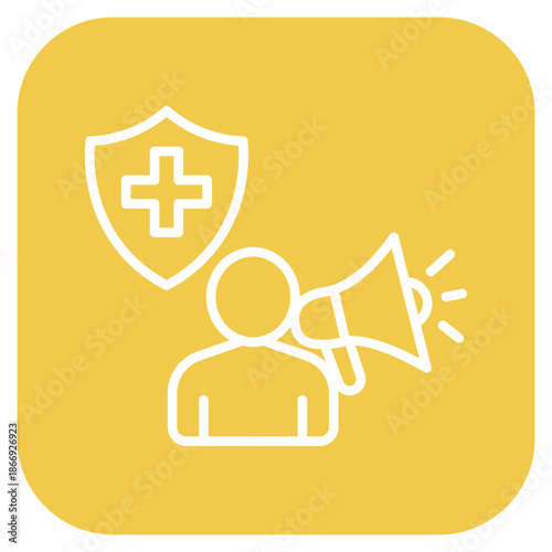 Health Campaign icon vector image. Can be used for Tuberculosis.