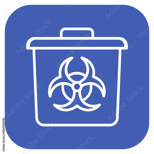 Infectious Waste icon vector image. Can be used for Tuberculosis.