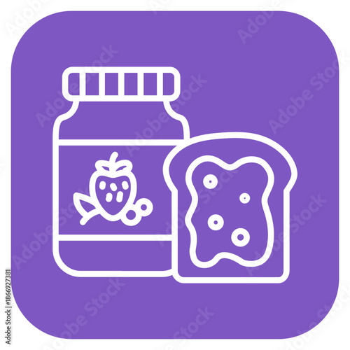 Jam Spread icon vector image. Can be used for Brunch.