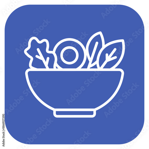 Salad Bowl icon vector image. Can be used for Brunch.