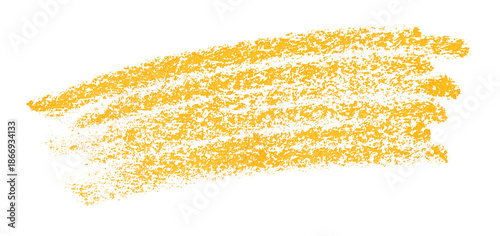 yellow pencil strokes isolated on transparent background