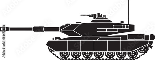 Military Tank Silhouette