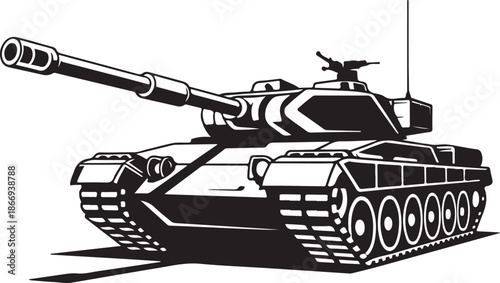 Military Tank Silhouette