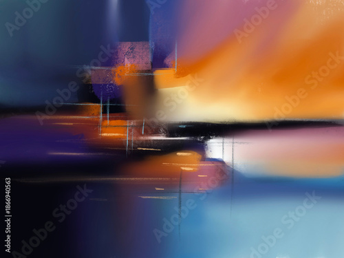 abstract background with colorful lights digital art for card decoration illustration