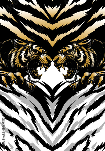 ROARING TIGER PATTERN FULL SUBLIMATION JERSEY