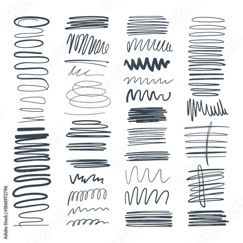 Abstract scribbles collection