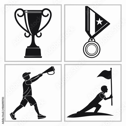 Achievement and victory icons