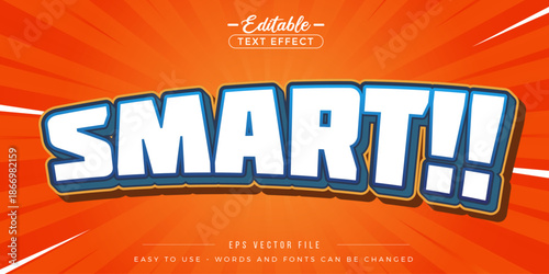 Editable text effect on smart text.