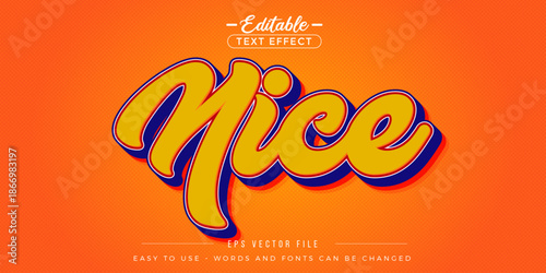 Editable text effect on nice text.