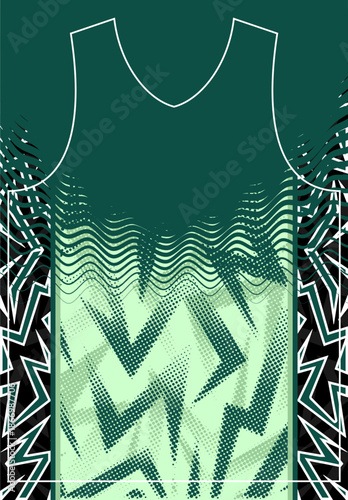 GREEN SHADES ABSTRACT FULL SUBLIMATION JERSEY