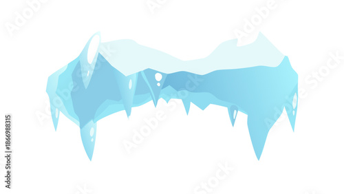 Icy mountain landscape