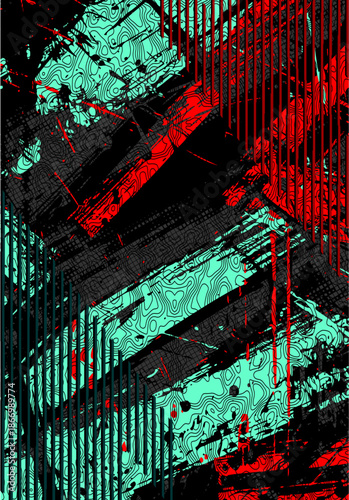 ABSTRACT BACKGROUND FOR FULL SUBLIMATION JERSEY