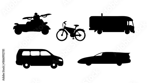 Various modes of transportation