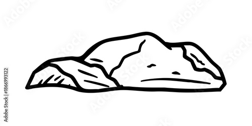 Abstract rock illustration