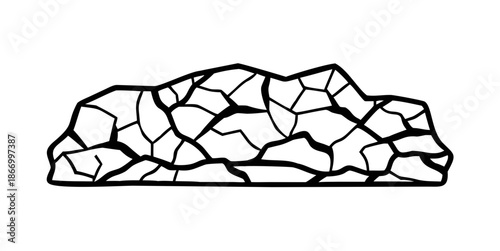Abstract rock illustration
