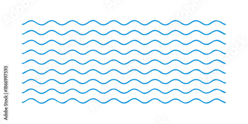 Blue wavy lines pattern