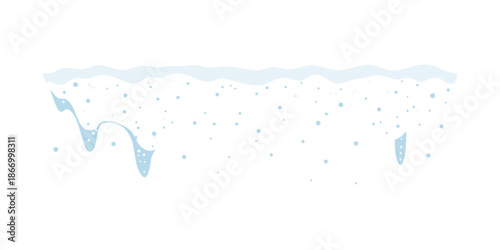 Abstract water and sky landscape