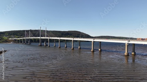 Wallpaper Mural Aerial view of Kessock Bridge over Beauly Firth, Inverness, Scotland, UK Torontodigital.ca