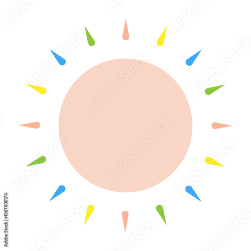 Vector graphic icon for Sun