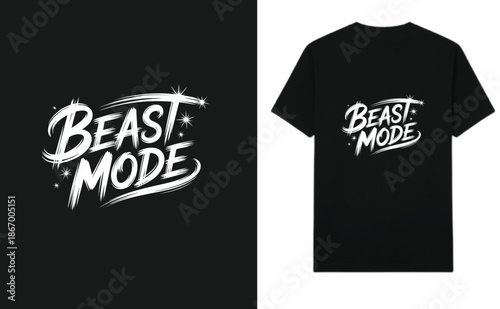 Beast Mode T shirt Typograpy Design