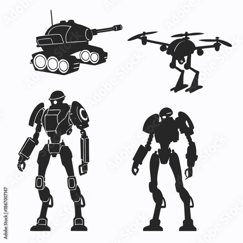 Military robotics and drones