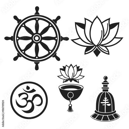 Spiritual symbols collection