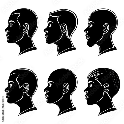 Silhouette portraits collection