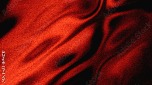 Abstract liquid wave pattern in deep red, black with lo-fi grain noise effect. Modern 2000s style, fluid lines texture. Noir posters, wallpapers, digital art, creative banner, dark luxury visuals