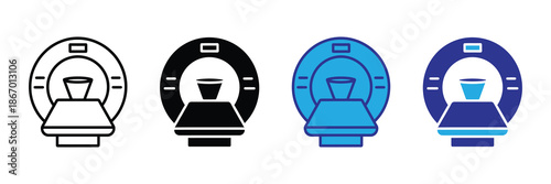 Vector illustration icon collection of coffee maker icons in various colors on set icon isolated on