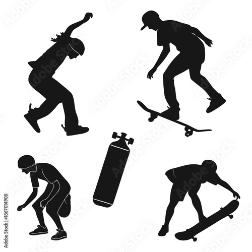 Skateboard silhouettes