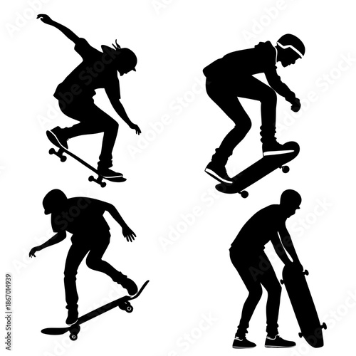 Skateboard silhouettes