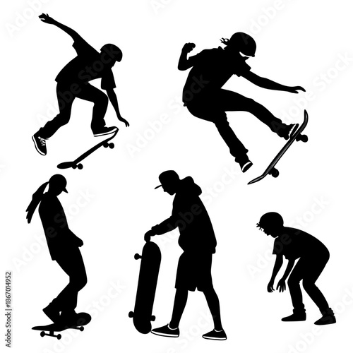 Skateboard silhouettes