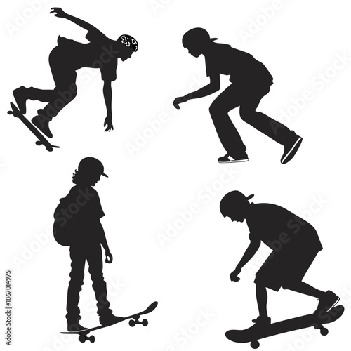 Skateboard silhouettes