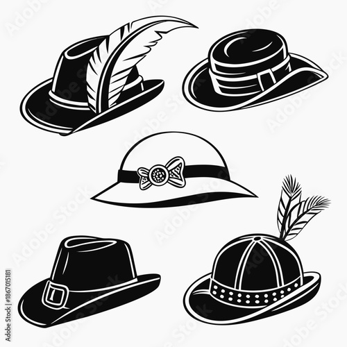 Collection of vintage hats