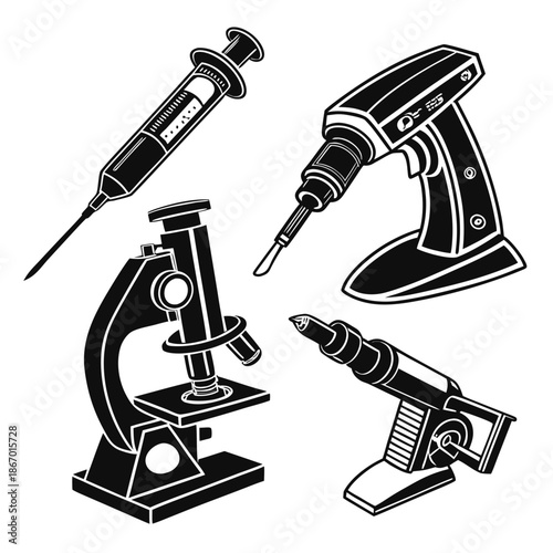 Laboratory tools illustration