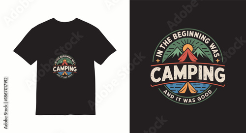 Wanderlust Mountain Graphic t-shirt design  