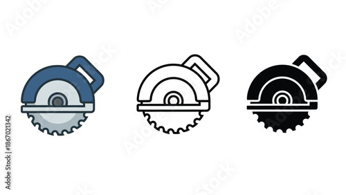 Circular saws in different styles and colors for various uses
