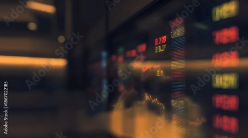 Wallpaper Mural Economic Uncertainty Looms Over Stock Market Amidst Declining Financial Ticker Prices Torontodigital.ca
