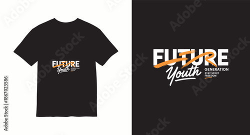 Typography vector t shirt design concept  