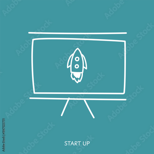 Business Growth Fasting with rocket start up