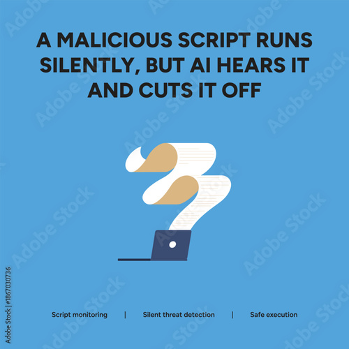 AI detects and stops silent malicious scripts before they can execute, ensuring safe operations.