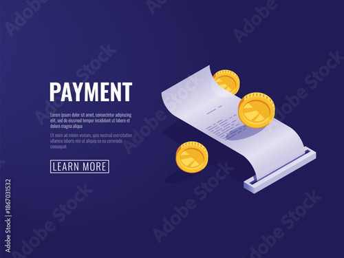 Vector illustration of a payment process