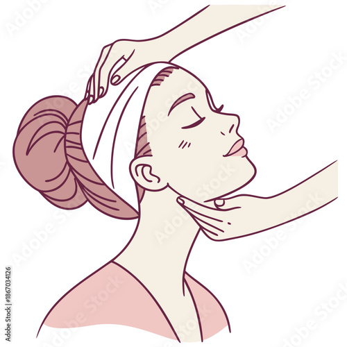 Relaxation and self-care illustration