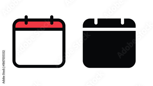 Calendar icons for planning and organization needs