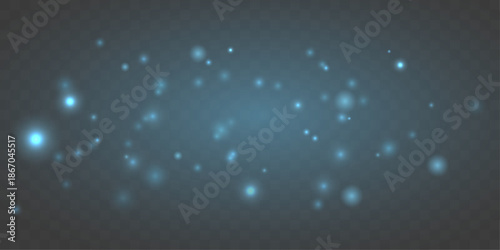 Blue dust particles drift softly, forming a cool radiant haze. Subtle shimmering motion adds depth and tranquil elegance. Ideal for abstract atmospheric visuals.vector