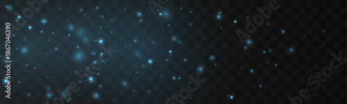 Blue dust particles float lightly, creating a calm radiant atmosphere. Subtle shimmering motion adds freshness and depth. Ideal for abstract digital backgrounds.vector