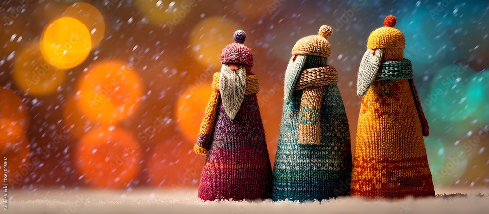 Fototapeta premium cozy portrait of the three wise men from the east